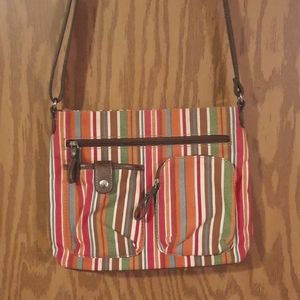 Relic Striped Crossbody Purse